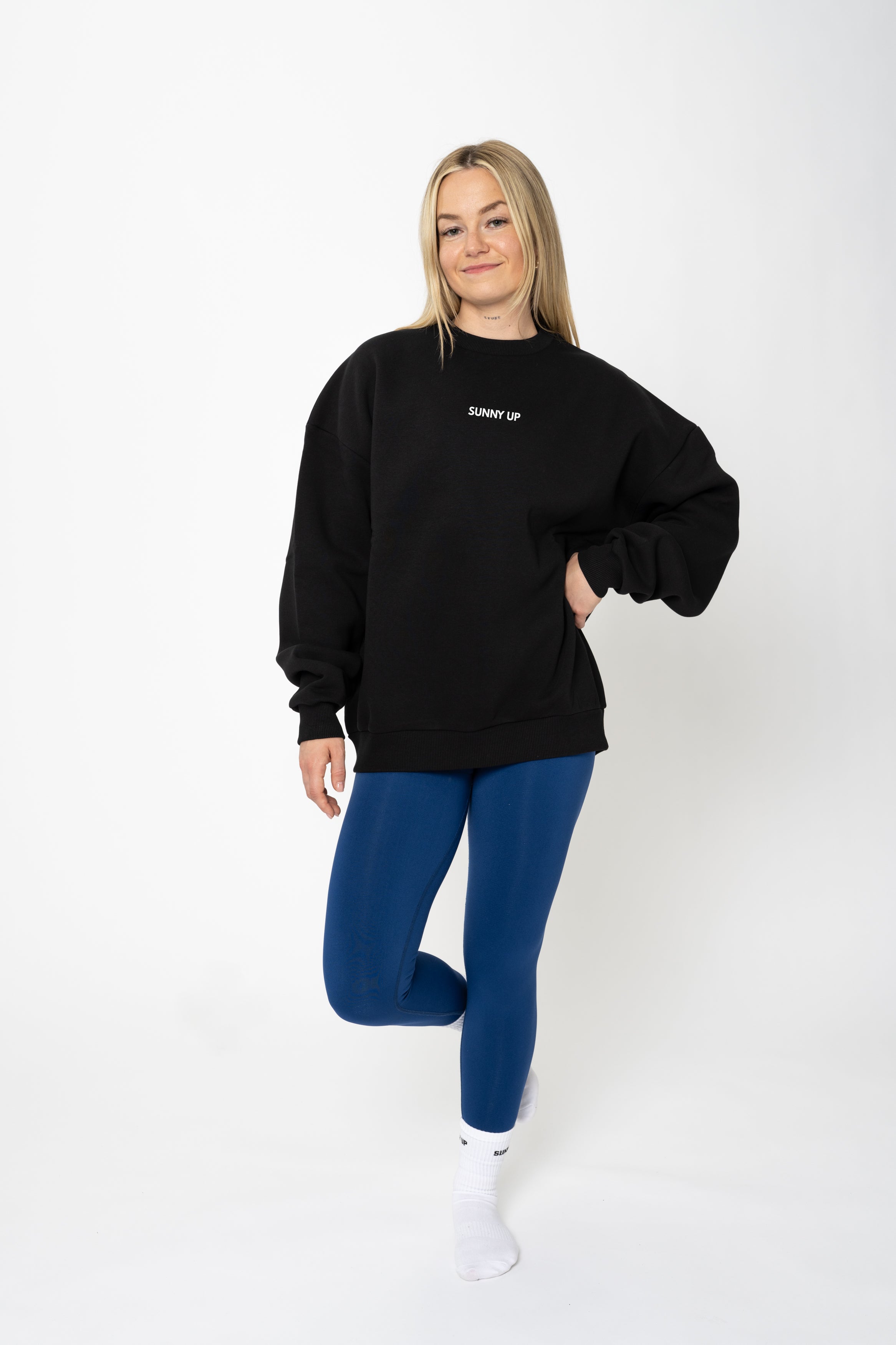 Turtle Oversized Sweater | Schwarz