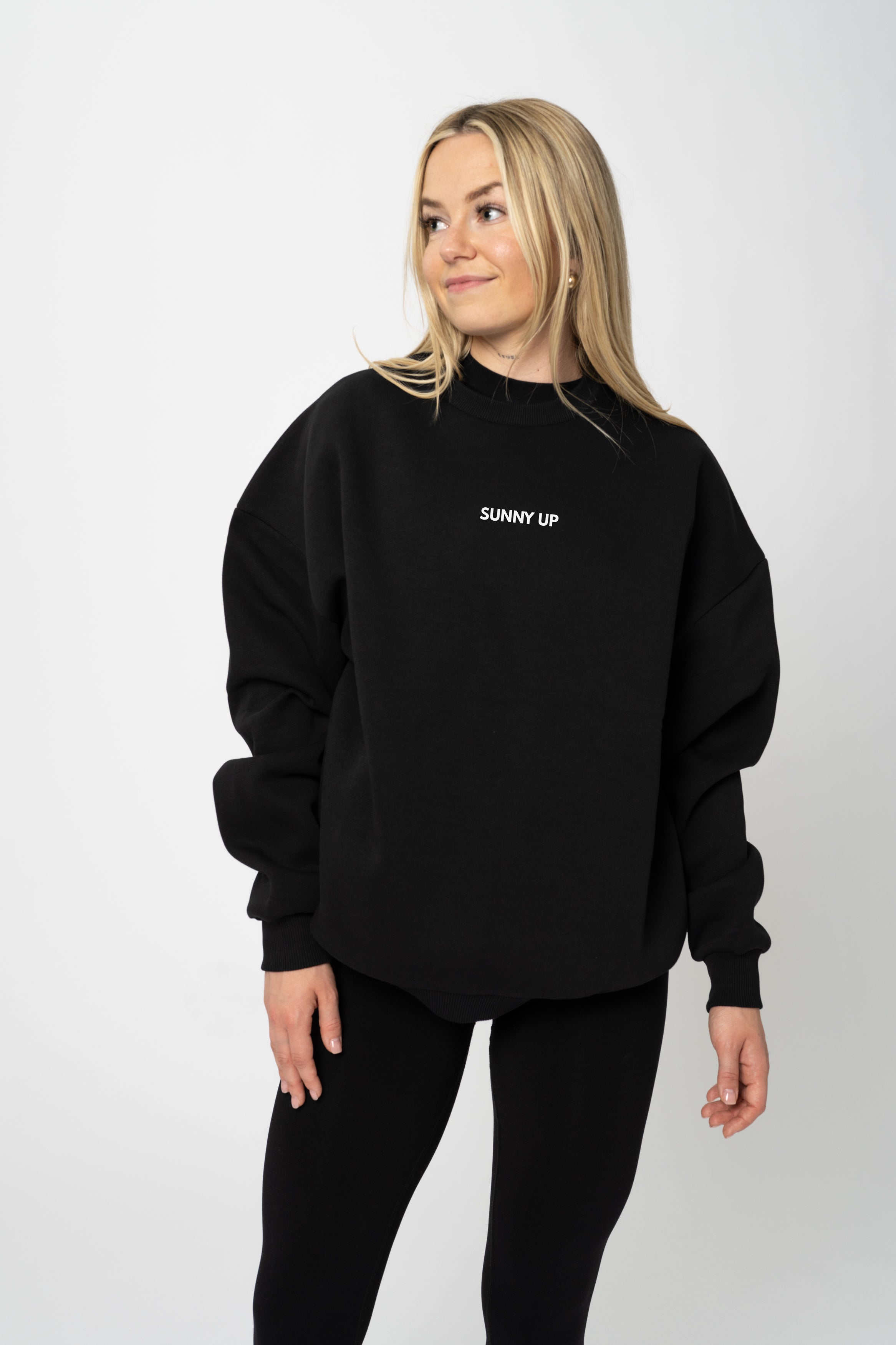 Turtle Oversized Sweater | Schwarz